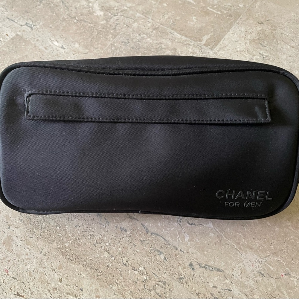 Chanel Toiletry Cosmetic Bag Travel Pouch or Shave Kit for Men